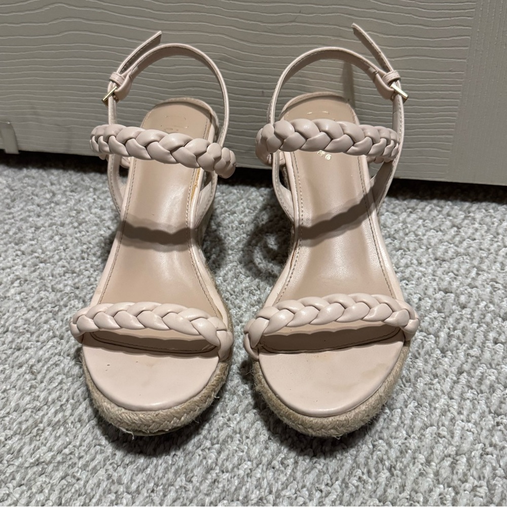 Cream Wedge Sandle
